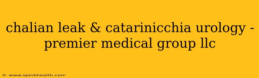 chalian leak & catarinicchia urology - premier medical group llc