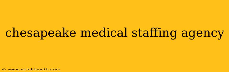 chesapeake medical staffing agency