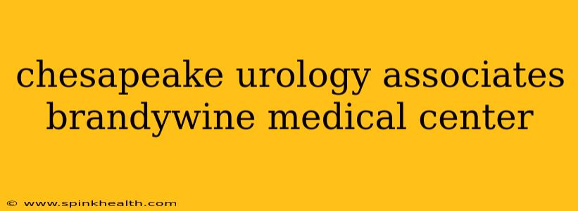 chesapeake urology associates brandywine medical center