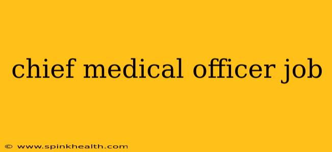 chief medical officer job