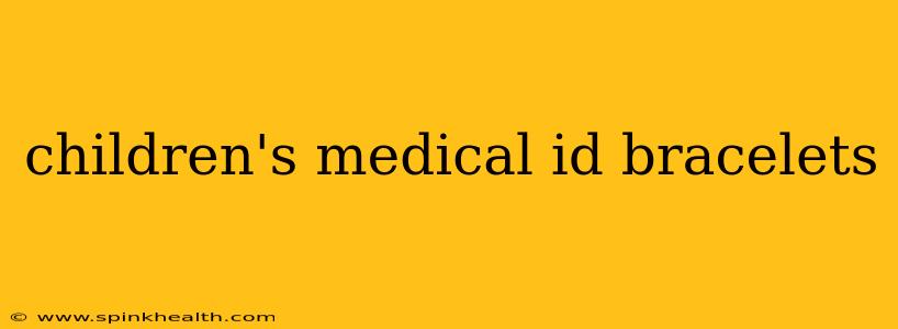 children's medical id bracelets