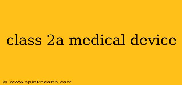 class 2a medical device