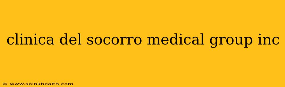 clinica del socorro medical group inc