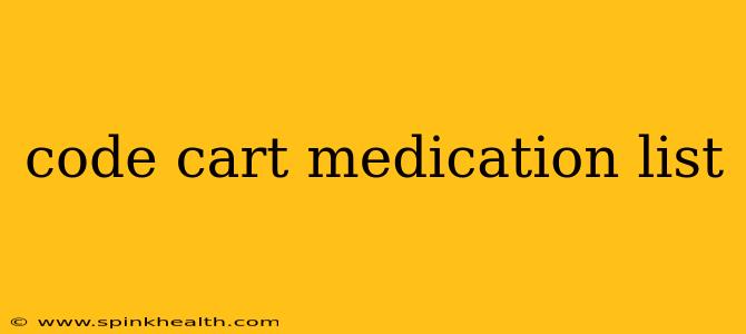 code cart medication list