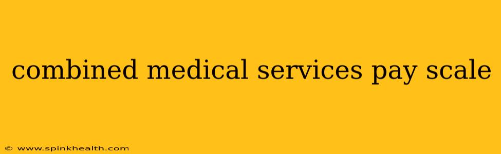 combined medical services pay scale