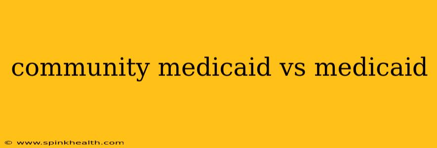 community medicaid vs medicaid