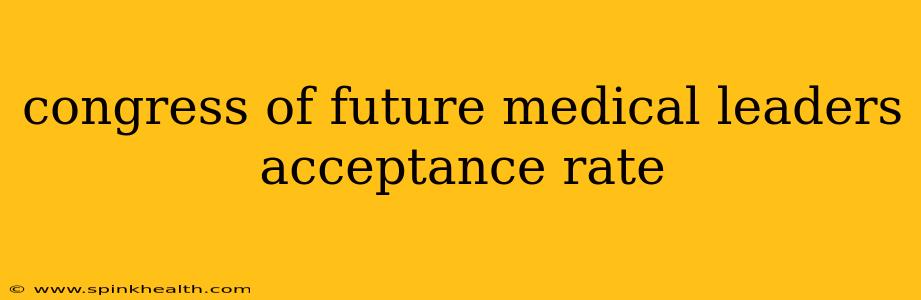 congress of future medical leaders acceptance rate