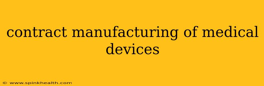 contract manufacturing of medical devices