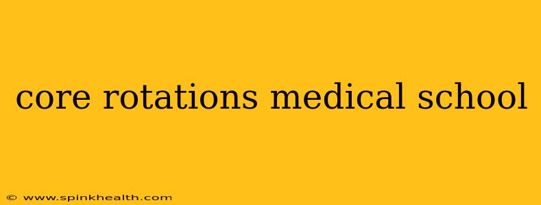 core rotations medical school