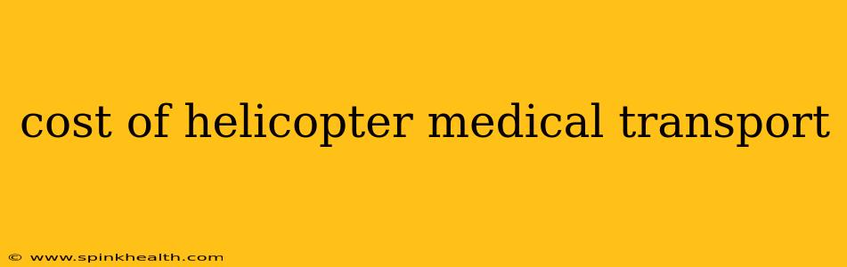cost of helicopter medical transport