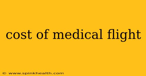 cost of medical flight