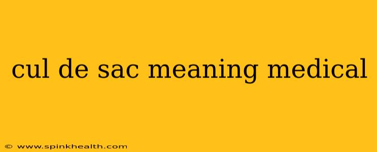 cul de sac meaning medical