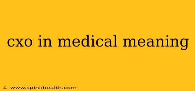cxo in medical meaning