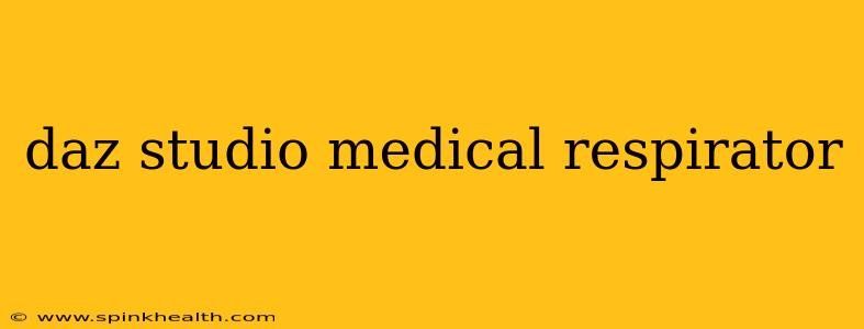 daz studio medical respirator