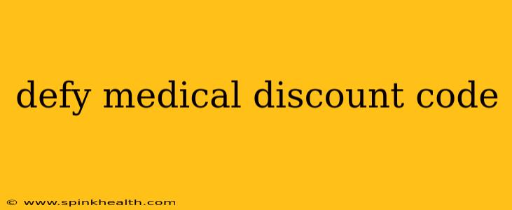 defy medical discount code