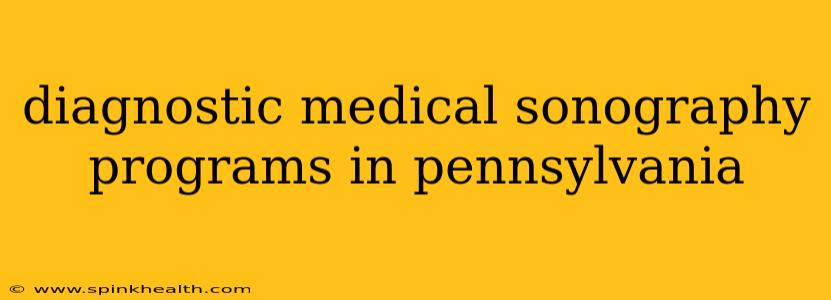 diagnostic medical sonography programs in pennsylvania