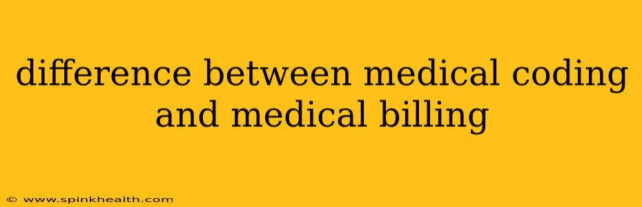 difference between medical coding and medical billing