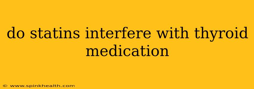 do statins interfere with thyroid medication
