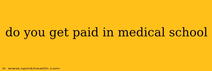 do you get paid in medical school