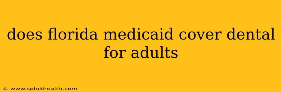 does florida medicaid cover dental for adults