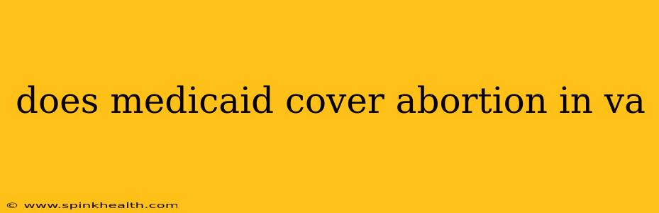 does medicaid cover abortion in va