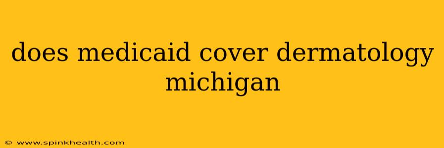 does medicaid cover dermatology michigan