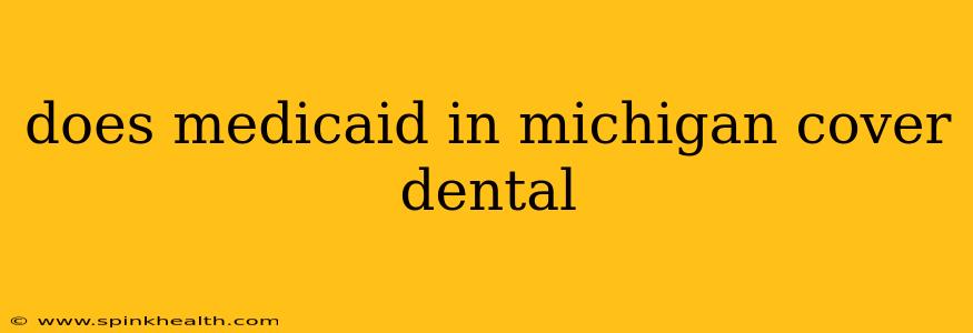 does medicaid in michigan cover dental