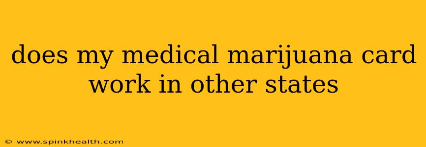 does my medical marijuana card work in other states