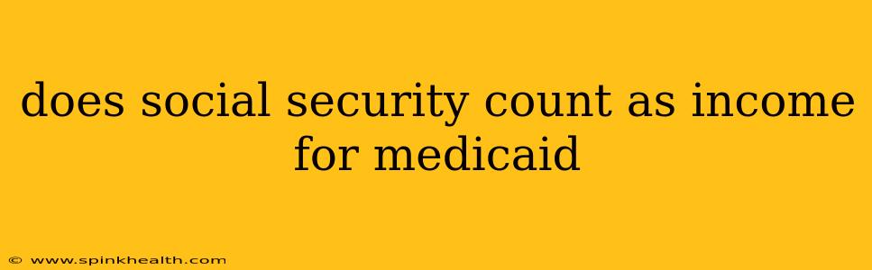 does social security count as income for medicaid