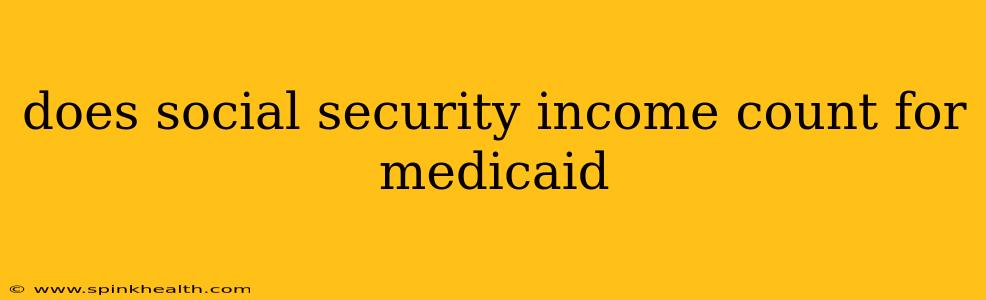 does social security income count for medicaid