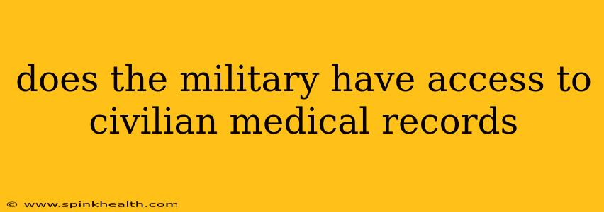does the military have access to civilian medical records