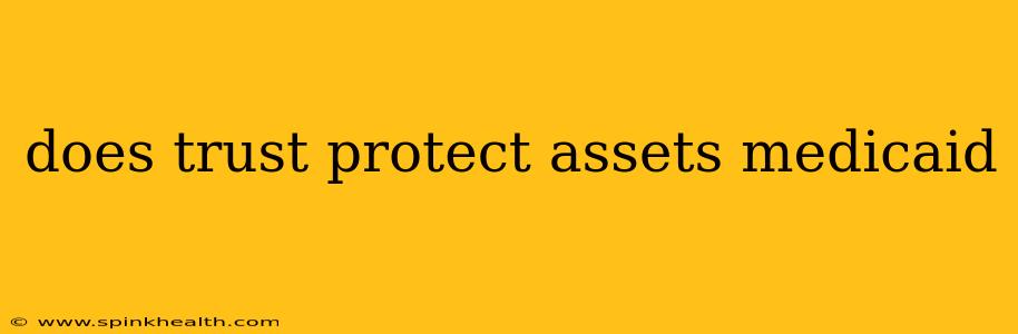 does trust protect assets medicaid