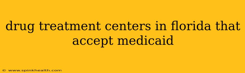 drug treatment centers in florida that accept medicaid