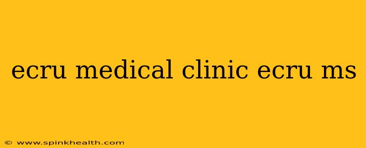 ecru medical clinic ecru ms