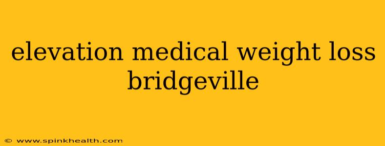 elevation medical weight loss bridgeville