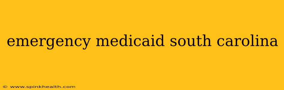 emergency medicaid south carolina
