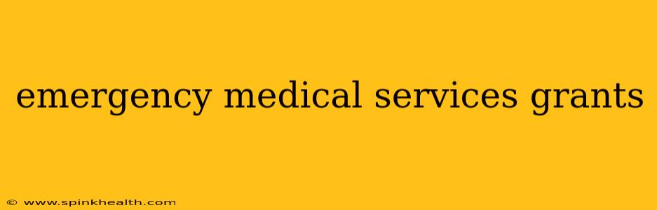 emergency medical services grants