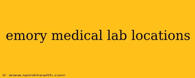 emory medical lab locations