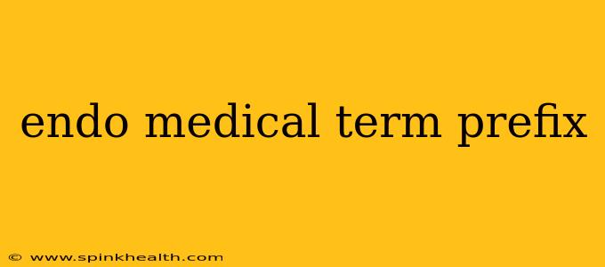 endo medical term prefix