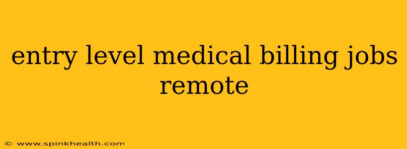 entry level medical billing jobs remote