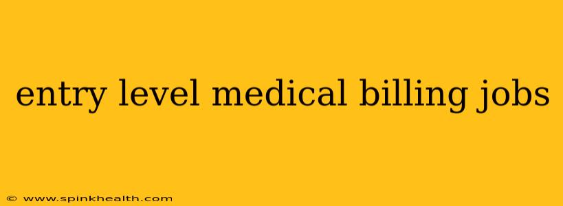 entry level medical billing jobs