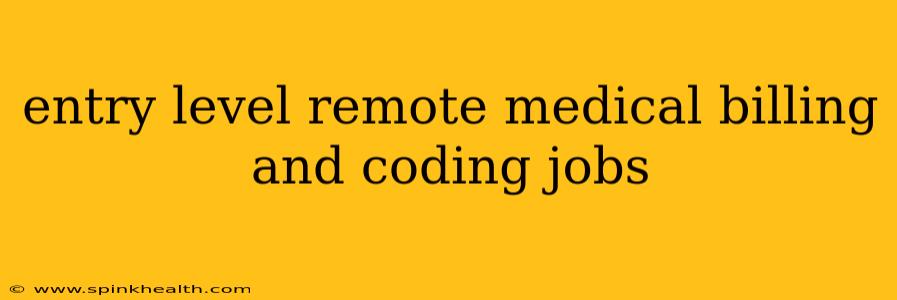entry level remote medical billing and coding jobs