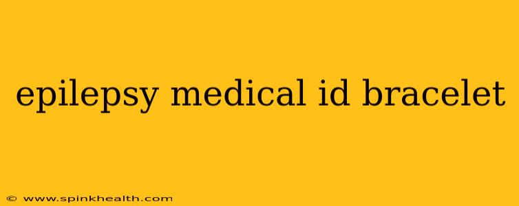 epilepsy medical id bracelet