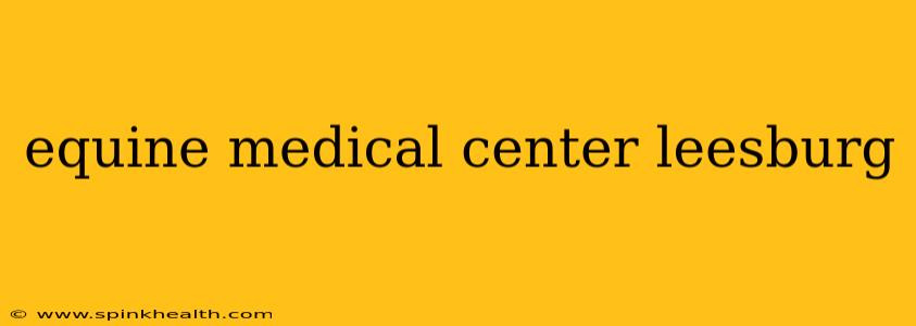 equine medical center leesburg