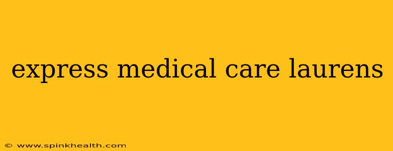 express medical care laurens