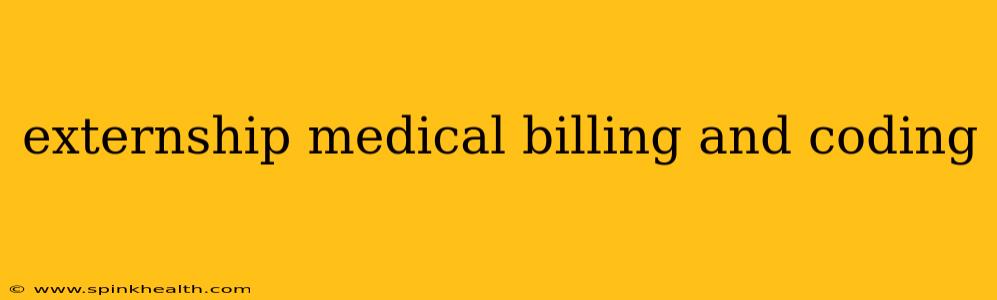 externship medical billing and coding