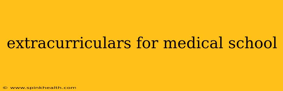 extracurriculars for medical school