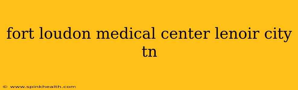 fort loudon medical center lenoir city tn