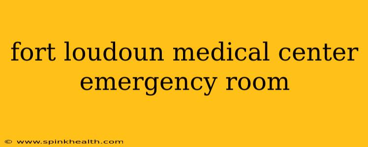 fort loudoun medical center emergency room