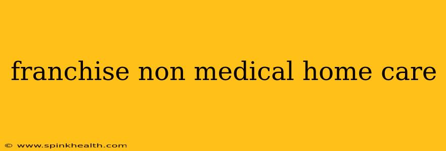 franchise non medical home care